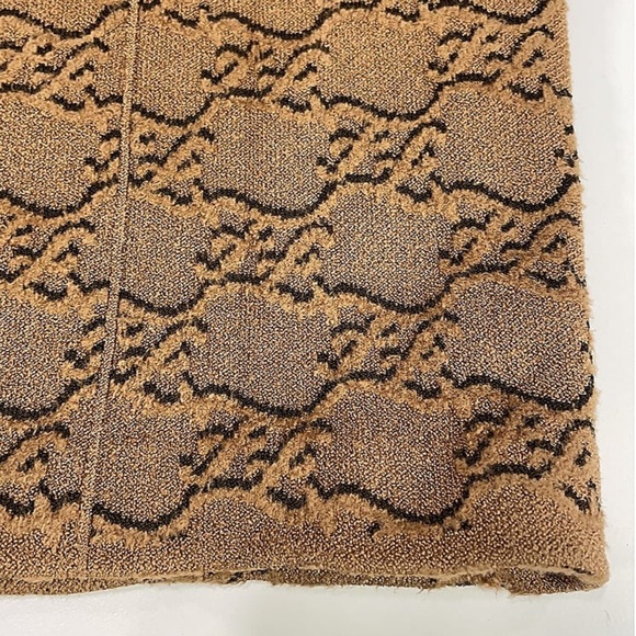 Fendi Karligraphy Velvet Logo Brown Tan Straight Leg Trousers 42IT/ 8US - Picture 14 of 14